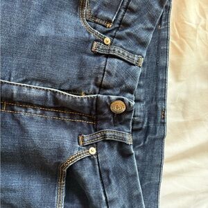 Seven7 Women's Straight Leg Jeans - Dark Blue